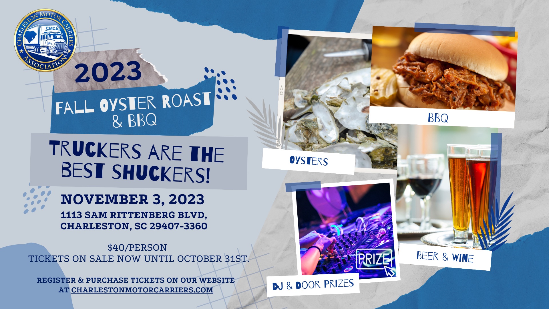 CMCA Fall Oyster Roast & BBQ Event